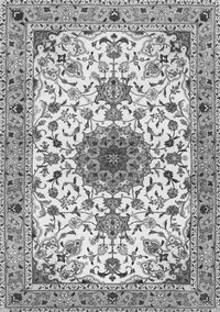 Medallion Gray Traditional Rug, tr4734gry