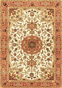 Medallion Brown Traditional Rug, tr4734brn