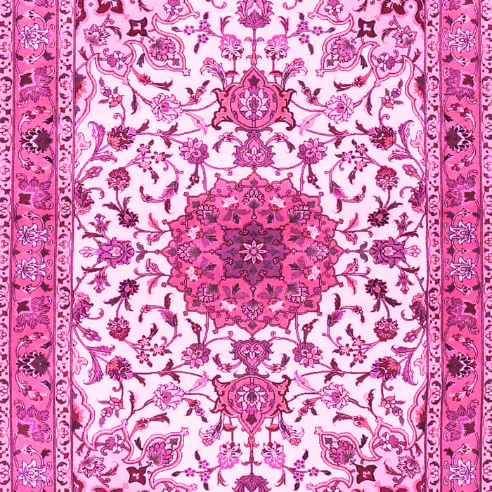 Medallion Pink Traditional Rug, tr4734pnk