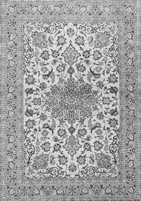 Medallion Gray Traditional Rug, tr4735gry