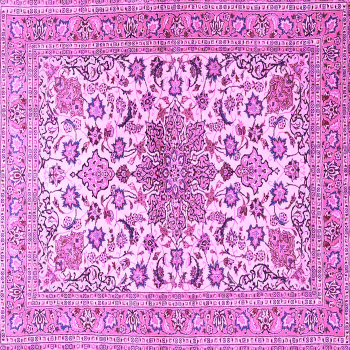 Square Medallion Purple Traditional Rug, tr4735pur
