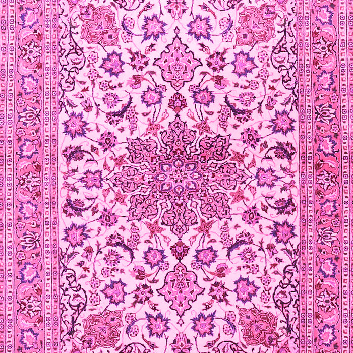 Medallion Pink Traditional Rug, tr4735pnk