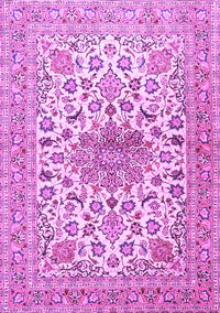 Medallion Purple Traditional Rug, tr4735pur