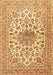 Medallion Brown Traditional Rug, tr4735brn