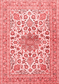 Medallion Red Traditional Rug, tr4735red