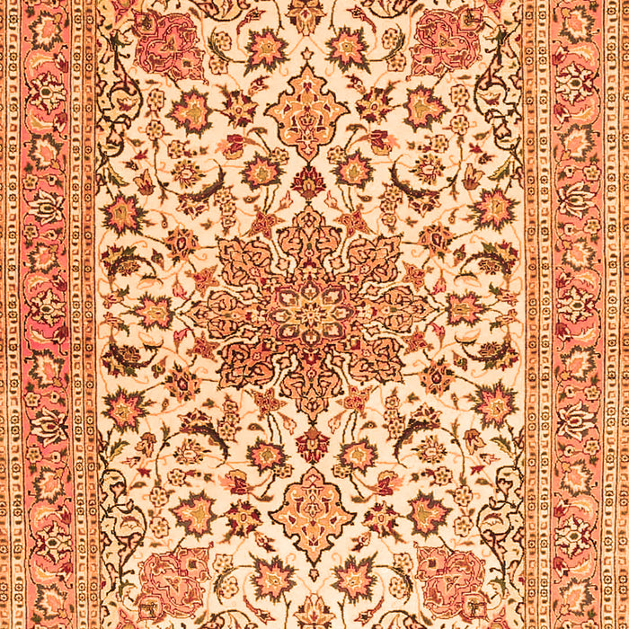 Medallion Orange Traditional Rug, tr4735org