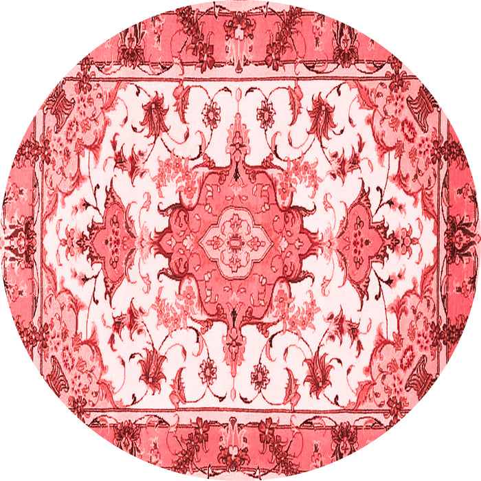 Medallion Red Traditional Rug, tr4736red