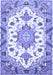 Medallion Blue Traditional Rug, tr4736blu