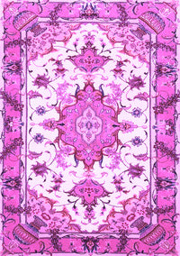 Medallion Purple Traditional Rug, tr4736pur