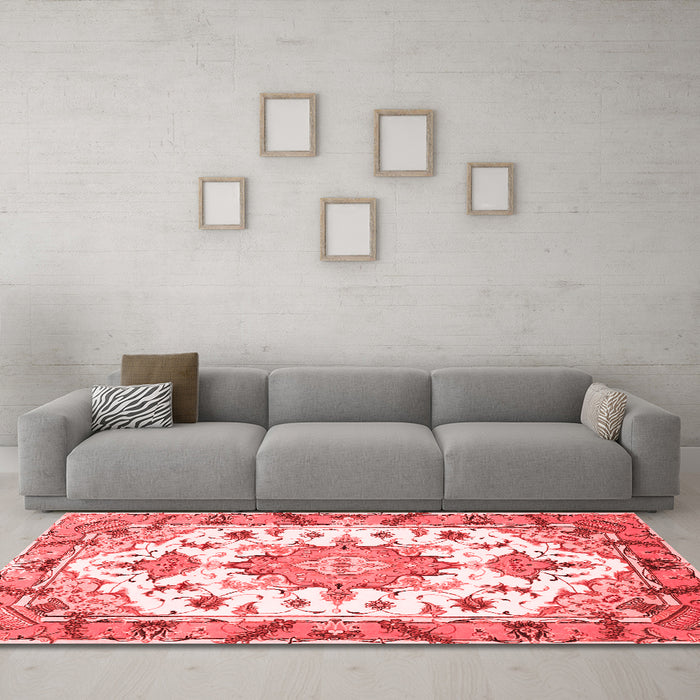 Traditional Red Washable Rugs