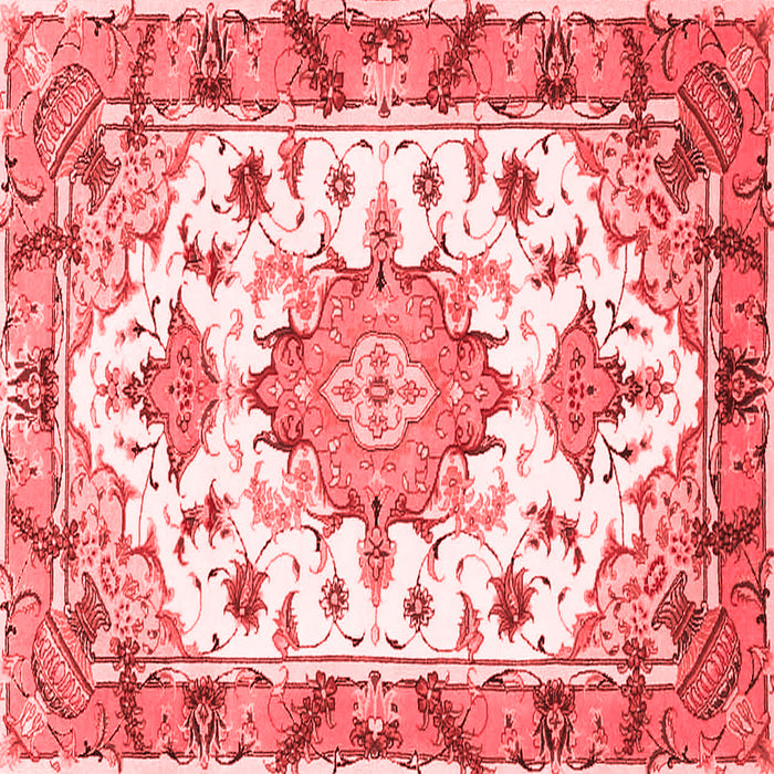 Medallion Red Traditional Rug, tr4736red