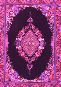 Medallion Pink Traditional Rug, tr4737pnk