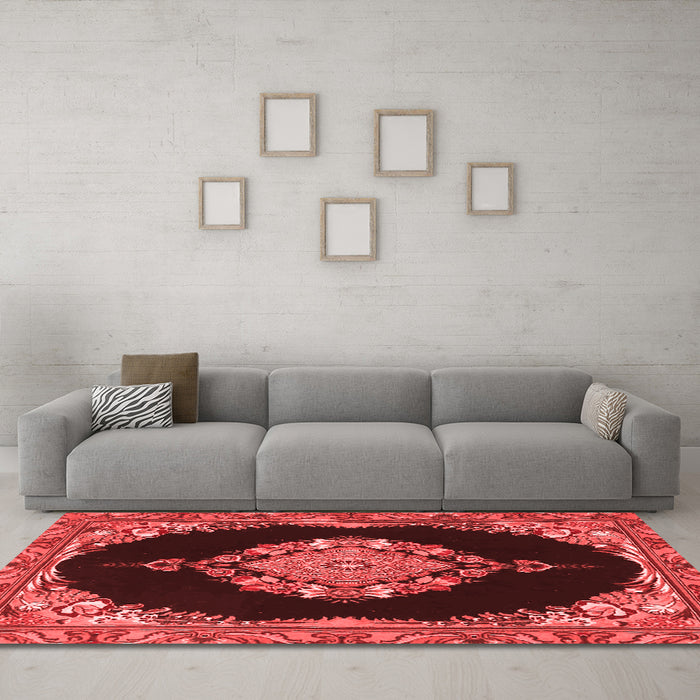 Traditional Red Washable Rugs