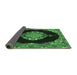 Sideview of Medallion Emerald Green Traditional Rug, tr4737emgrn