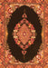 Medallion Orange Traditional Rug, tr4737org