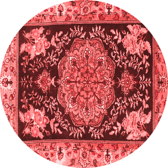 Medallion Red Traditional Rug, tr4738red