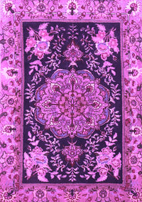 Medallion Purple Traditional Rug, tr4738pur