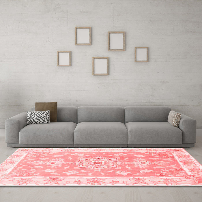 Traditional Red Washable Rugs