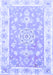 Medallion Blue Traditional Rug, tr4739blu