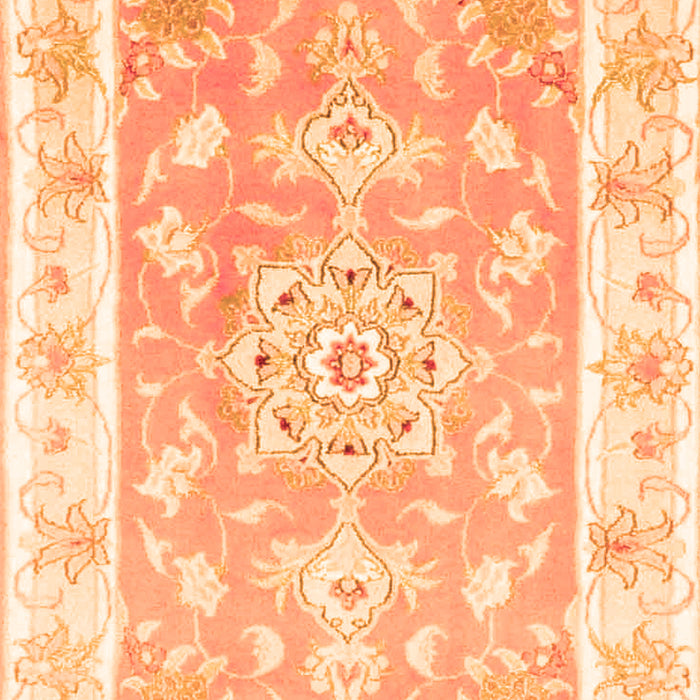 Medallion Orange Traditional Rug, tr4739org