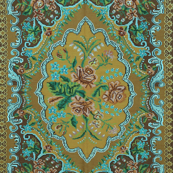 Medallion Light Blue French Rug, tr473lblu