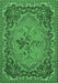 Medallion Emerald Green French Rug, tr473emgrn