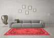 French Red Washable Rugs