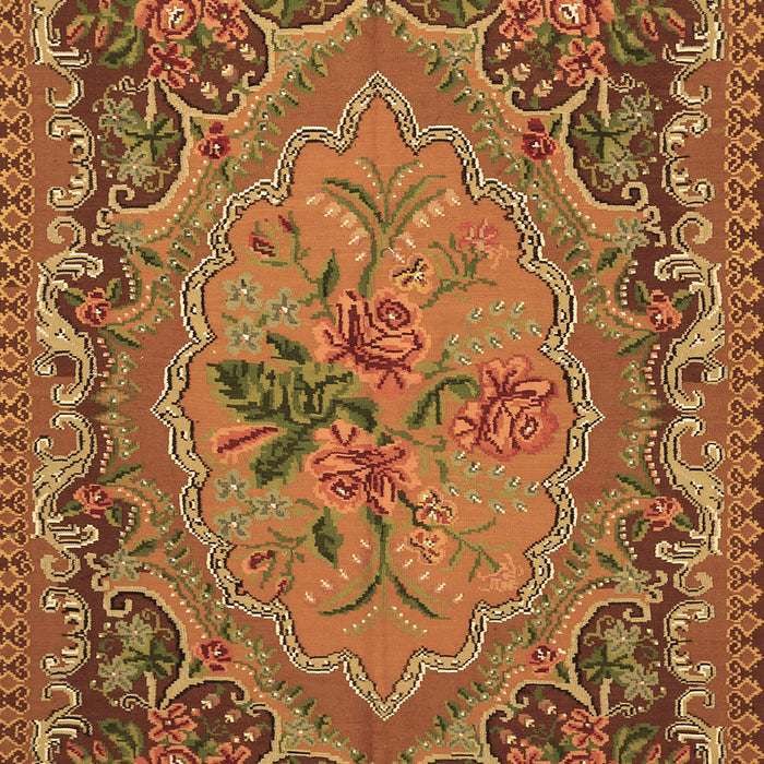 Medallion Brown French Rug, tr473brn