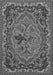 Medallion Gray French Rug, tr473gry