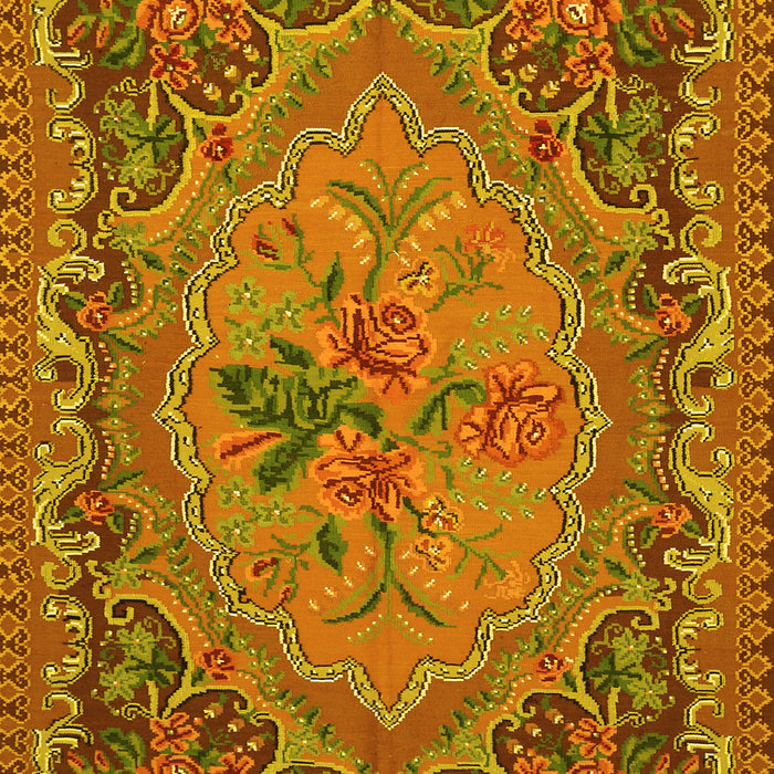 Medallion Yellow French Rug, tr473yw