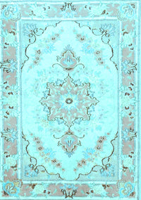 Persian Light Blue Traditional Rug, tr4740lblu