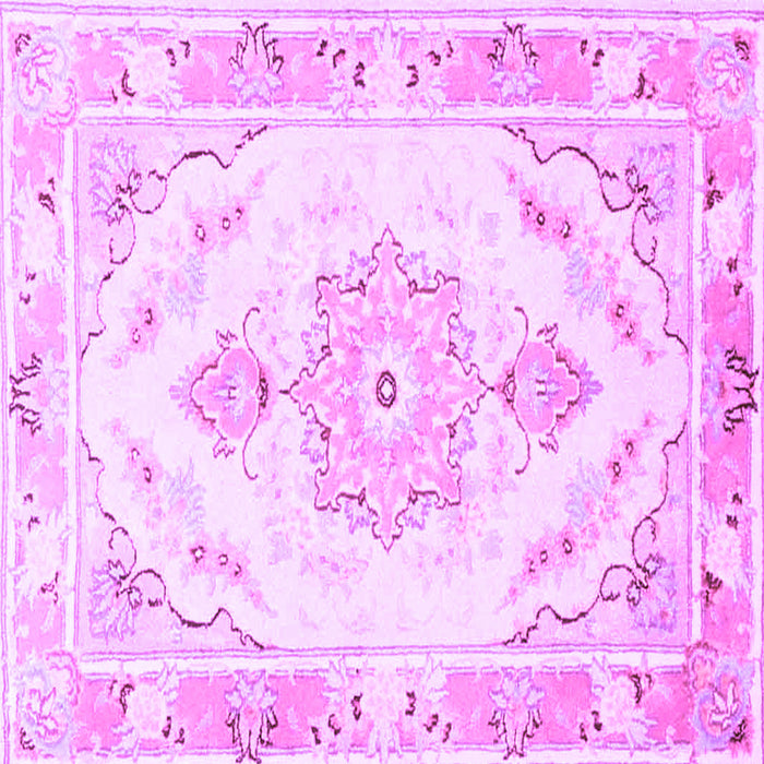 Square Persian Purple Traditional Rug, tr4740pur