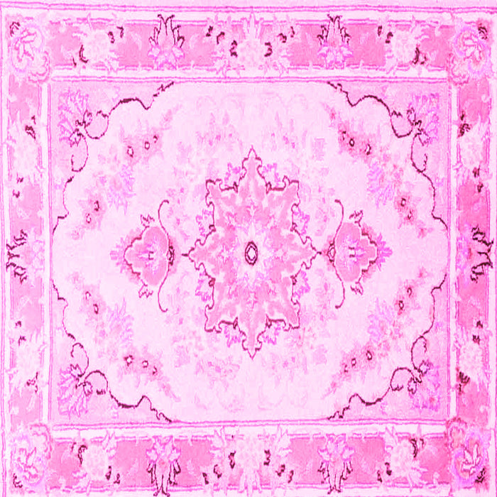 Square Persian Pink Traditional Rug, tr4740pnk