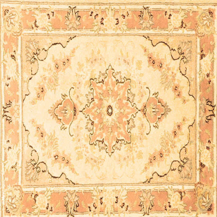 Square Persian Brown Traditional Rug, tr4740brn