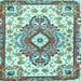 Square Persian Light Blue Traditional Rug, tr4741lblu