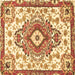 Square Persian Brown Traditional Rug, tr4741brn