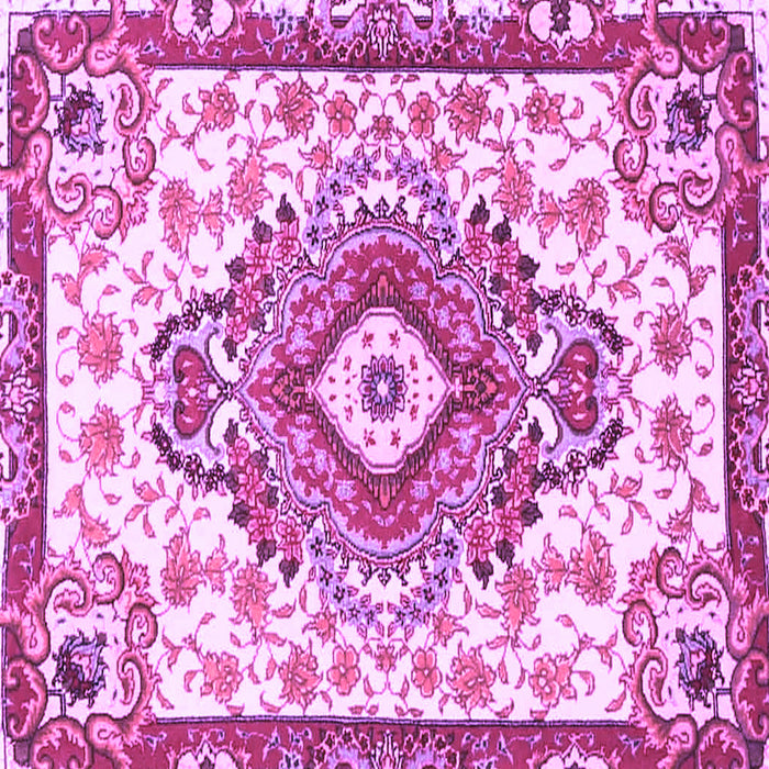 Square Persian Purple Traditional Rug, tr4741pur