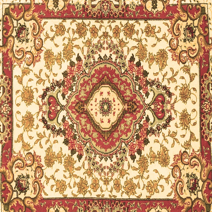 Square Machine Washable Persian Brown Traditional Rug, wshtr4741brn
