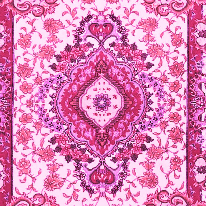 Machine Washable Persian Pink Traditional Rug, wshtr4741pnk