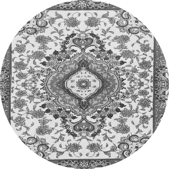 Machine Washable Persian Gray Traditional Rug, wshtr4741gry