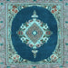 Square Persian Light Blue Traditional Rug, tr4742lblu