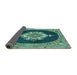 Sideview of Persian Turquoise Traditional Rug, tr4742turq