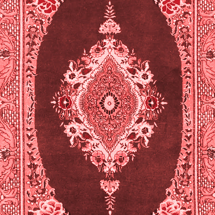 Machine Washable Persian Red Traditional Rug, wshtr4742red