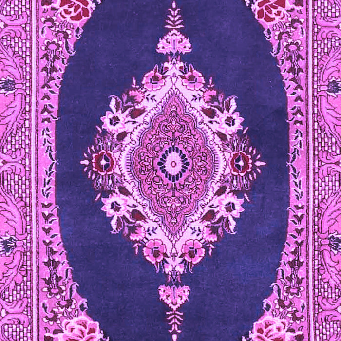 Machine Washable Persian Purple Traditional Area Rugs, wshtr4742pur