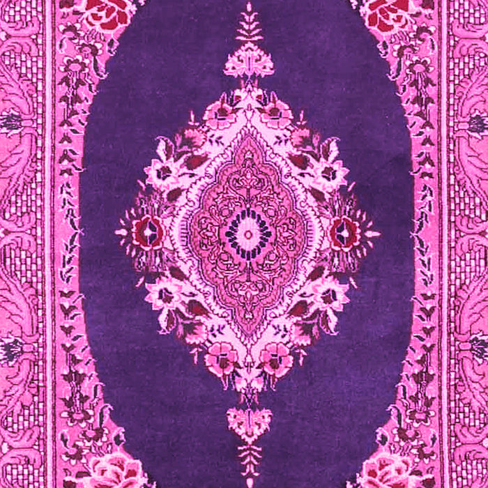 Machine Washable Persian Pink Traditional Rug, wshtr4742pnk