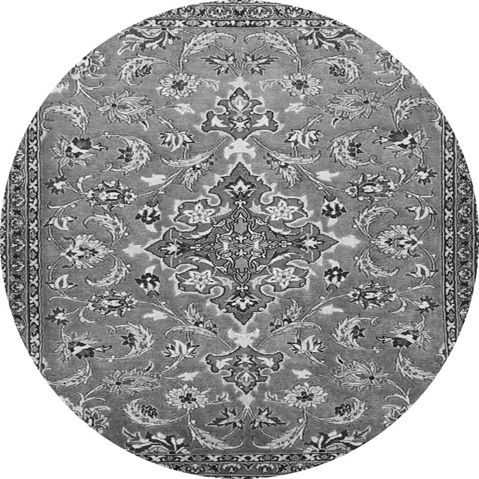 Machine Washable Persian Gray Traditional Rug, wshtr4743gry