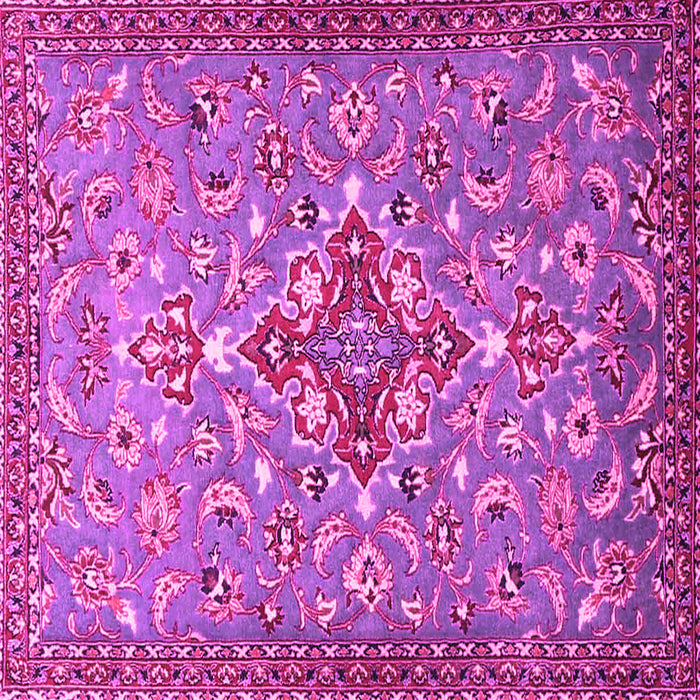 Square Machine Washable Persian Pink Traditional Rug, wshtr4743pnk
