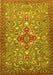 Machine Washable Persian Yellow Traditional Rug, wshtr4743yw