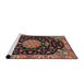 Sideview of Machine Washable Traditional Orange Salmon Pink Rug, wshtr4744