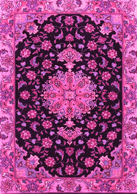 Medallion Pink Traditional Rug, tr4744pnk